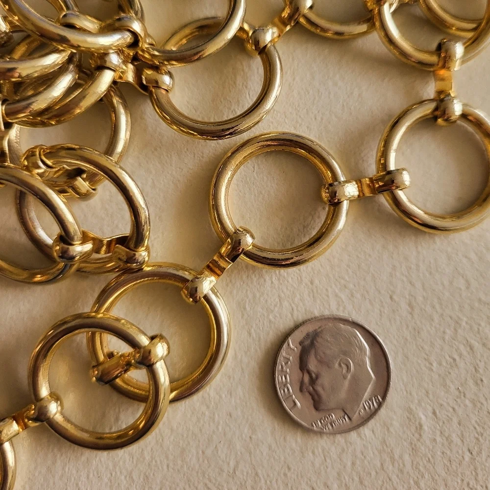 O-Ring Chain Gold Tone Belt – Up To 39 Inch Length
